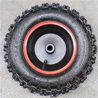 Hjul komplett röd bak till ATV Renegade 1000W