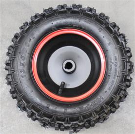 Hjul komplett röd bak till ATV Renegade 1000W