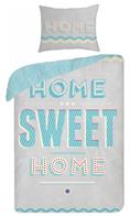 Home Sweet Home 2-i-1 Design-sängkläder – 100 procent bomull