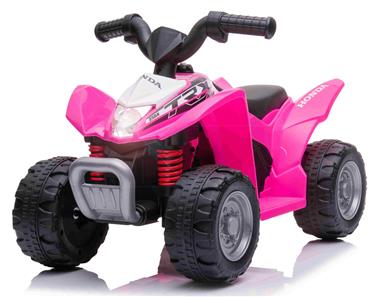 Honda TRX250X EL-ATV för barn 6V med Lädersäte, Rosa
