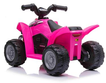 Honda TRX250X EL-ATV för barn 6V med Lädersäte, Rosa-4