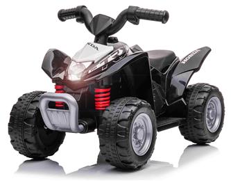 Honda TRX250X EL-ATV för barn 6V med Lädersäte, Svart