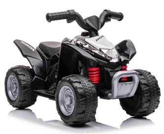 Honda TRX250X EL-ATV för barn 6V med Lädersäte, Svart-5