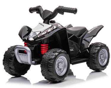 Honda TRX250X EL-ATV för barn 6V med Lädersäte, Svart-6