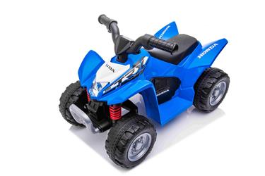 Honda TRX250X EL-ATV för barn med 7,2V Lithium + Lädersäte, Blå-7