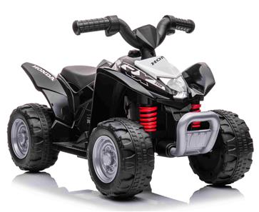 Honda TRX250X EL-ATV för barn med 7,2V Lithium + Lädersäte, Svart-5