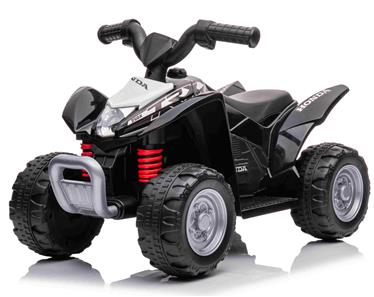 Honda TRX250X EL-ATV för barn med 7,2V Lithium + Lädersäte, Svart-6