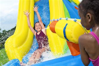 Hoppborg Mega Vattenland  ''Mount Splashblast'' 435 x 286 x 267 cm-6