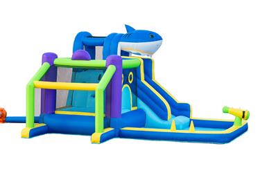 Hoppborg Mega Vattenland  ''Shark'' 405 x 345 x 254 cm-2