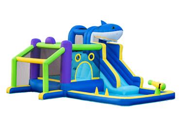 Hoppborg Mega Vattenland  ''Shark'' 405 x 345 x 254 cm-3
