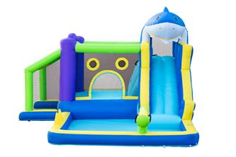 Hoppborg Mega Vattenland  ''Shark'' 405 x 345 x 254 cm-4