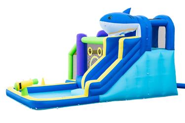 Hoppborg Mega Vattenland  ''Shark'' 405 x 345 x 254 cm-5