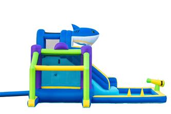 Hoppborg Mega Vattenland  ''Shark'' 405 x 345 x 254 cm-8