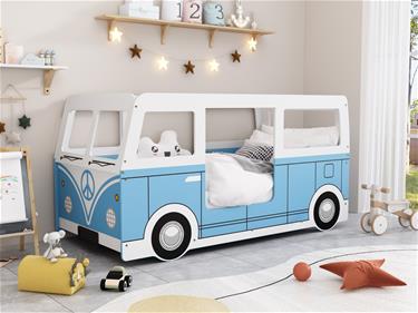 Campervan Husbilssäng Blå (200 x 90 madrass)-2