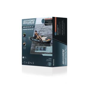Hydro Force Angler Elite X1 Uppblåsbar fiskekajak Kit 380 cm-14