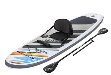 Hydro-Force SUP Paddle Board 3.05m x 84cm x 12cm White Cap Set