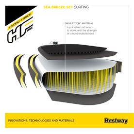 Hydro-Force Sea Breeze SUP Paddle Board 305 x 84 x 12 cm-8