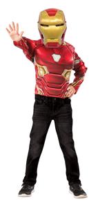 Iron Man AVENGERS INFINITY WAR Muskulös överkropp med mask, 4-7 år