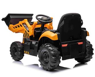 JCB EL Traktor med frontskopa för barn 12V med 2,4G fjärrkontroll-3