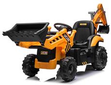 JCB El Traktor med frontskopa + grävmaskin för barn 12V med 2,4G-remote