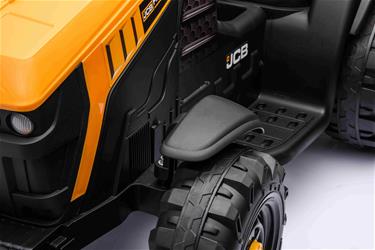 JCB EL Traktor med trailer till Barn 12V m/2.4G, Lädersäte, Gummihjul-15