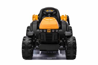 JCB EL Traktor med trailer till Barn 12V m/2.4G, Lädersäte, Gummihjul-16