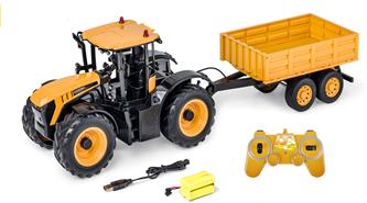 JCB Fastrac 4220 fjärrstyrd traktor med trailer 1:16 2,4G-2