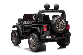Jeep Wrangler Rubicon Elbil för barn 21,6V med lädersäte, gummihjul-14