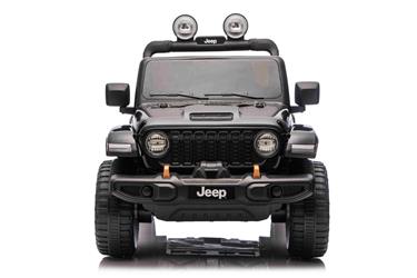 Jeep Wrangler Rubicon Elbil för barn 21,6V med lädersäte, gummihjul-15