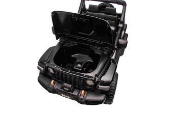 Jeep Wrangler Rubicon Elbil för barn 21,6V med lädersäte, gummihjul-3