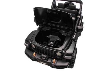 Jeep Wrangler Rubicon Elbil för barn 21,6V med lädersäte, gummihjul-3