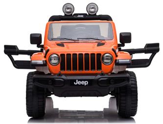 Jeep Wrangler Rubicon Elbil för barn med Litium+4x12V+gummihjul+läder-2