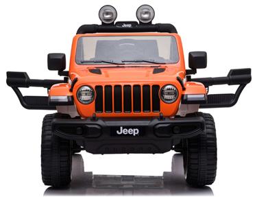 Jeep Wrangler Rubicon Elbil för barn med Litium+4x12V+gummihjul+läder-2