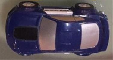 JJ Slot PoliceBil 1:64, Blå modell 3