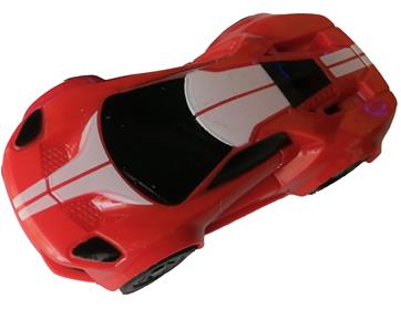 JJ Slot Bil 1:64, röd – Thunder Fast Race