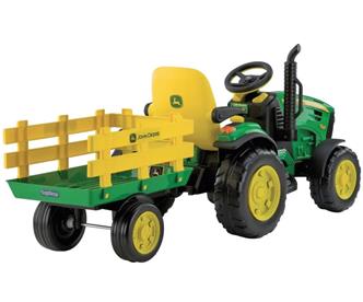  John Deere Ground Force EL Traktor med trailer Lithium 12V-2