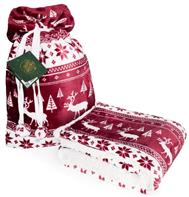 Jule Coral Fleecefilt - 150 x 200 cm, Mörkröd