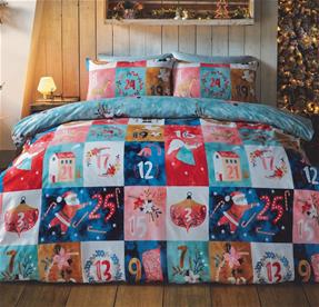 Julkalender – Sängkläder för barn 135 x 200 cm