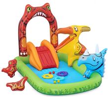 Jurassic Splash vattenlekcenter och pool 241 x 140 x 137 cm
