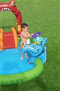 Jurassic Splash vattenlekcenter och pool 241 x 140 x 137 cm-7