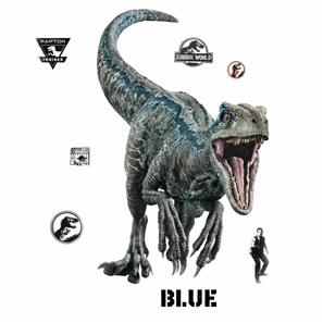 Jurassic World 2 BLUE VELOCIRAPTOR Gigant Wallsticker-3