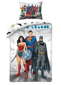 Justice League 2-i-1-sängkläder – 100 procent bomull