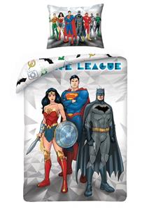 Justice League 2-i-1-sängkläder – 100 procent bomull