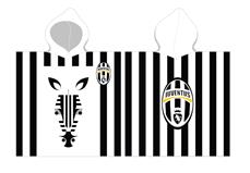 Juventus Poncho / handduk med huva - 100 procent bomull