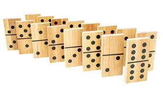 Kämpa Domino XL Trädgårdsspel i trä