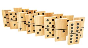 Kämpa Domino XL Trädgårdsspel i trä