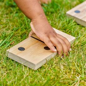 Kämpa Domino XL Trädgårdsspel i trä-6
