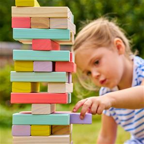 Kämpa Jenga  i trä-4