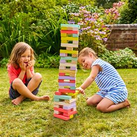 Kämpa Jenga  i trä-5