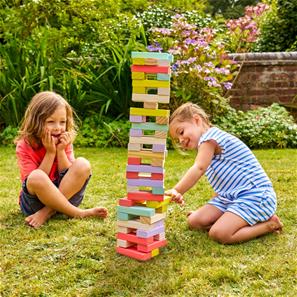 Kämpa Jenga  i trä-5